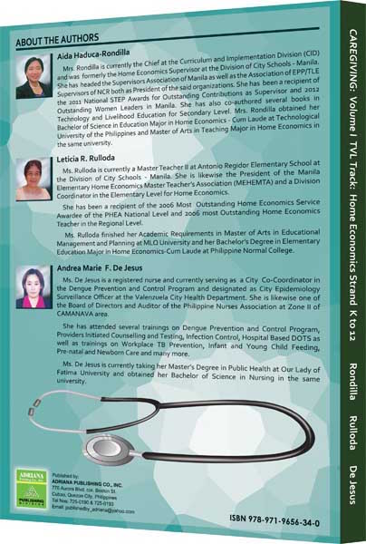 Caregiving Volume I – Technical-Vocational-Livelihood Track: Home Economics Strand
